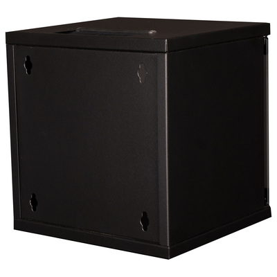 10" Rack na stenu 6U, čierny, 330x312x300 mm (HxWxD), RAL 9005