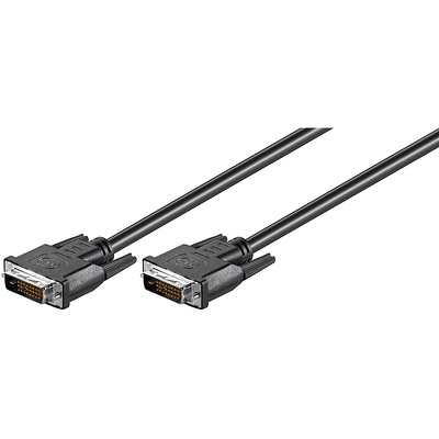 Kábel DVI-D M/M 5m, Dual-Link, 2560x1600@60Hz, 9.9Gbps, HQ, čierny