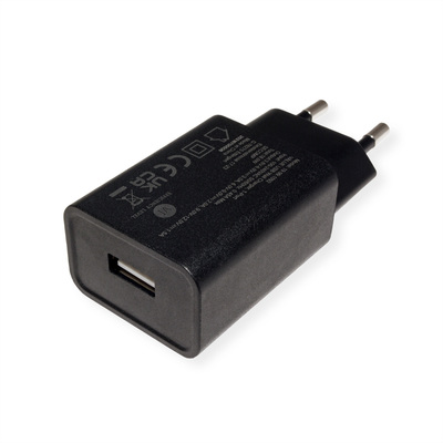Nabíjačka USB 230V 1port, 1xUSB A, 18W, Quick Charge 3.0, čierna