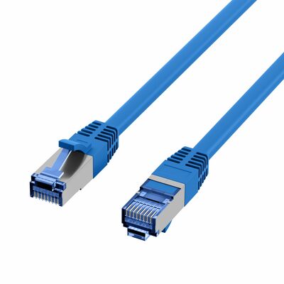 S/FTP (PiMF) Patchkábel LSOH 1.5m cat.7, modrý, Cu, SuperFlex