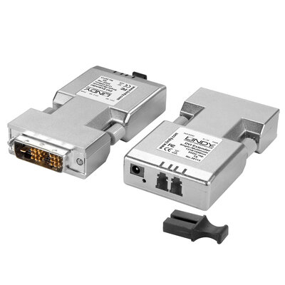Predĺženie DVI-D cez Fibre Optic LC OM3/OS2 do 500m/1500m, 1920x1200@60Hz, 4.9Gbps, s ext. adaptérom
