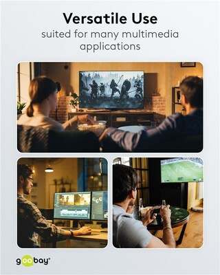 Kábel DisplayPort M/M 3m, 8K@60Hz, DP v1.4, 32.4Gbit/s, čierny/sivý, pozl.konektor