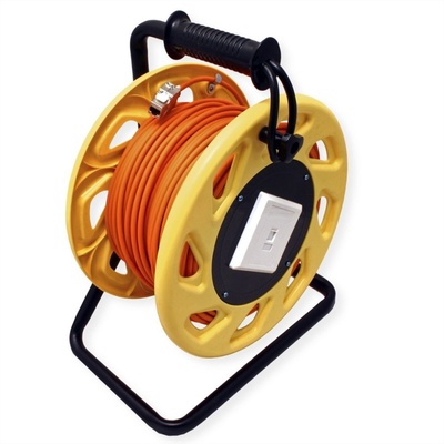 S/FTP (PiMF) drôt PVC 60m cat.6a, AWG26, 500Mhz, 10GBase-T, meď, oranžový, prenosný na bubne