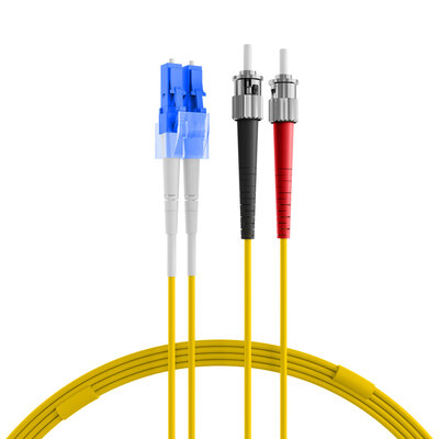 Fiber kábel LC-ST, 7.5m Duplex OS2(9/125µm), LSOH, 2mm, žltý