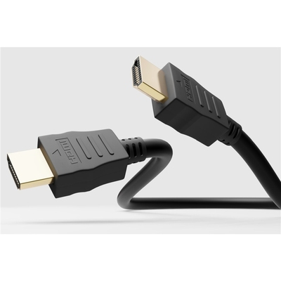 Kábel HDMI M/M 15m, Ultra High Speed+Eth, HDMI 2.0, 4K@60Hz 10.2G, G pozl. kon., čierny