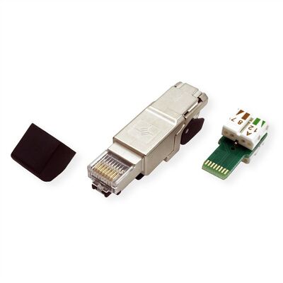 Konektor 8/8 RJ45 cat.6a, 10Gbit, na drôt, montáž bez klieští AWG 22-27