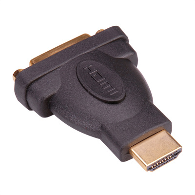 Adaptér HDMI/DVI M/F, priamy, 1920x1200@60Hz, čierny, pozl. konektor