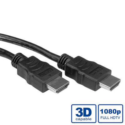 Kábel HDMI M/M 7.5m, High Speed+Eth, 4K@30Hz, HDMI 1.4, čierny