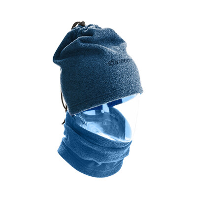 Nákrčník / čiapka fleece, modrá