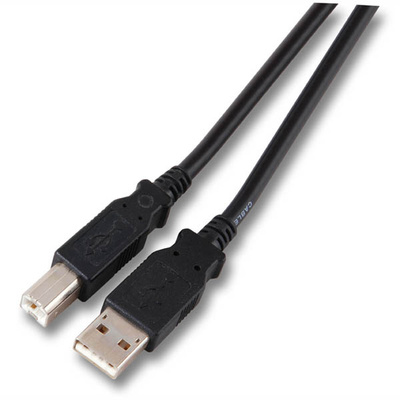Kábel USB 2.0 A-B M/M 5m, High Speed, čierny