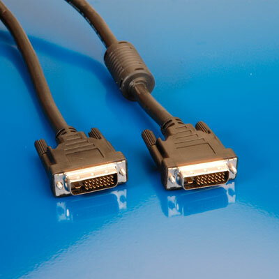 Kábel DVI-D M/M 2m, Dual-Link, 3840x2160@30Hz, HQ s ferrit., čierny