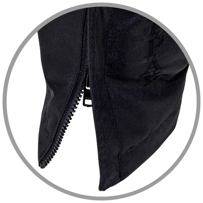 Nohavice SUPRIMA, s podšívkou, vodeodolné, čierna+sivá XS §