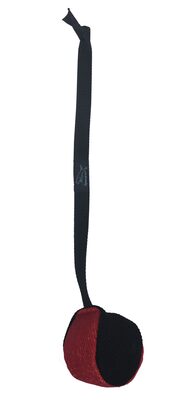 Lopta RINGOVÁ s priemerom 9cm, s popruhom, stredne mäkká, ringová látka, 2-farebná (rôzne farby)