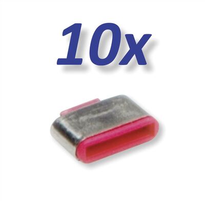 USB 3.1 Typ C Port Blocker, 10x zámok USB-C, červený
