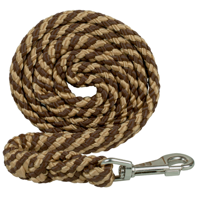 Vodítko pletené s uškom, 18mm/150cm, chrómová karabína, silon, rôzne farby