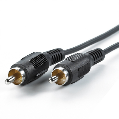 Kábel Cinch 1x audio M/M 5m, čierny
