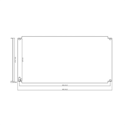 19" záslepka 5U, kovová, čierna RAL9005