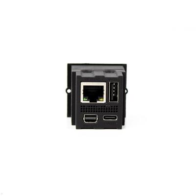 Modul pre BACHMANN, mini port replikátor pre PC, 2x USB A + C (PD 100W), RJ45, Mini DP, čierny