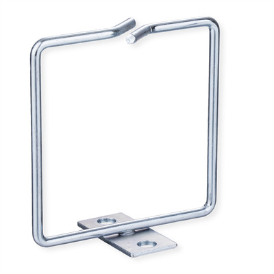 19" vyväzovacie oko 80x80mm, nerez, predný vstup