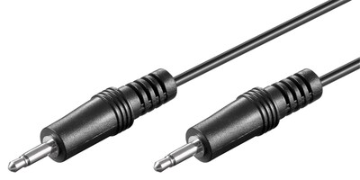 Kábel 3.5mm mono M/M 1.5m, čierny