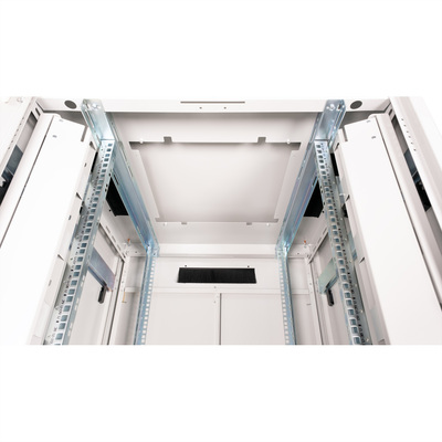 19" Rack na podlahu 47U, 2276x800x800mm (HxWxD), PRO, sklenené dvere, sivý