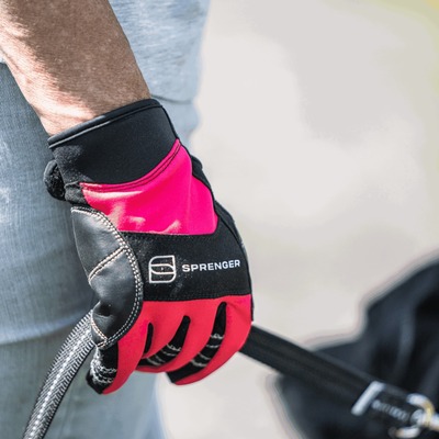 Rukavice FLEXGRIP COMFORT, uzavreté, touch funkcia na končekoch palca a ukázováka, HS, ružové, XS