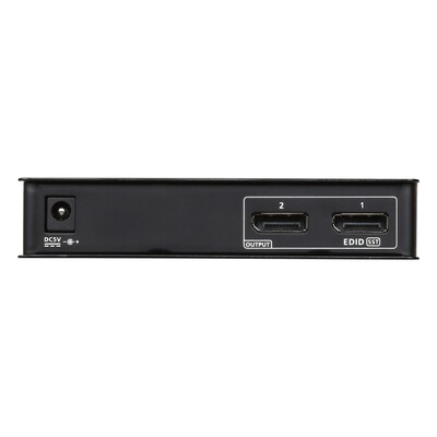 Video distribútor/splitter/ hub DisplayPort 1.2 1IN/2OUT, 21.6 Gbps, MST, 4K@60Hz, ext. adaptér