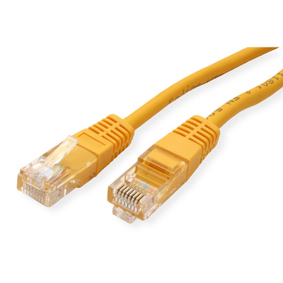 UTP Patchkábel 0.5m cat.5e, žltý, Cu