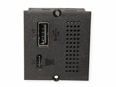 Modul pre BACHMANN, mini port replikátor pre PC,2x USB A + C (PD 100W), RJ45, Mini DP, čierny