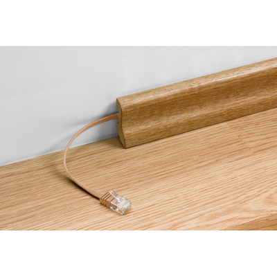 UTP Patchkábel 2m cat.6, hnedý, plochý, Cu