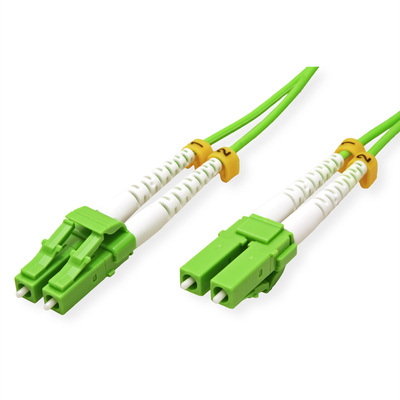 Fiber kábel LC-LC, 5m Duplex OM5(50/125µm), LSOH, 2mm, zelený