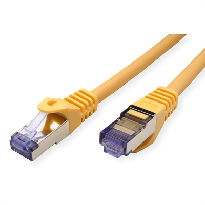 S/FTP (PiMF) Patchkábel LSOH 1m cat.6a, žltý, Cu, Component Level