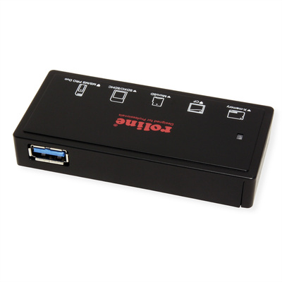 Čítačka pamäť. kariet USB 3.2 Gen1 (USB A), 5 slotov pre karty (MMC, CF, MicroSD, SDHC, MS), čierna