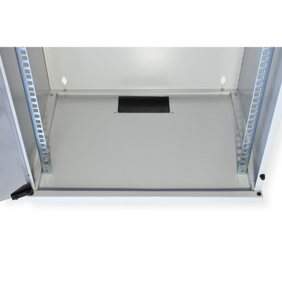 19" Rack na stenu 12U, sivý, 595x540x400 mm (HxWxD), RAL7035, BASIC
