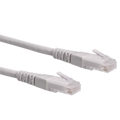 UTP Patchkábel 10m cat.6, sivý, Cu