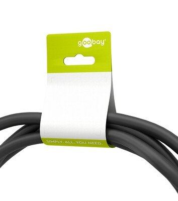 Kábel sieťový 230V, 2pin vidlica (CEE7/16) priama - C7 (2pin), 5m, 0.75mm², 2.5A, čierny
