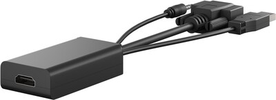 Konvertor VGA+audio na HDMI - USB napájanie, 1080p, 15cm čierny