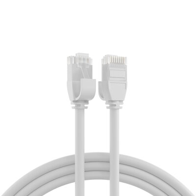 UTP Patchkábel LSOH TPE 5m cat.6a, biely, slim, Cu, UltraFlex, Ø3.6mm