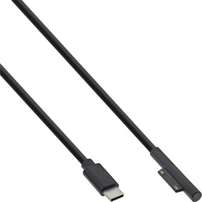 Kábel USB Typ C napájací 1m, USB C / Microsoft Surface Pro Tablet, 45w, čierny