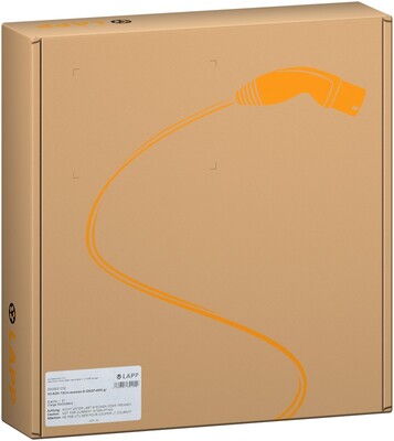 Kábel LAPP nabíjací pre elektromobily Type 2, 7m, 22kW, 32A, 3 fázy, čierny