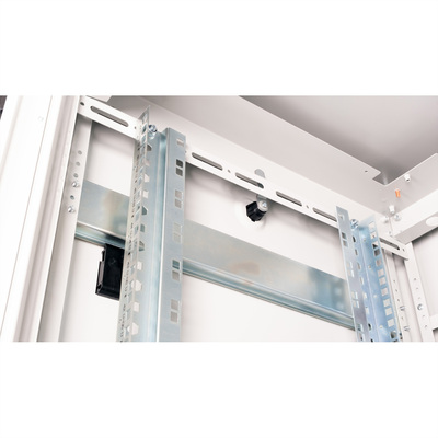 19" Rack na podlahu 47U, 2276x600x600mm (HxWxD), PRO, sklenené dvere, sivý