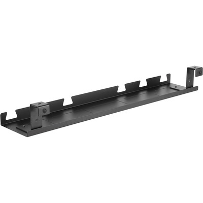 Káblový organizér, žľab na káble pod stôl, 590x131x74mm (DxHxV), čierny