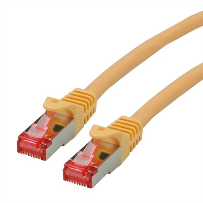 S/FTP (PiMF) Patchkábel LSOH 0.5m cat.6, žltý, Cu, Component Level, GHMT