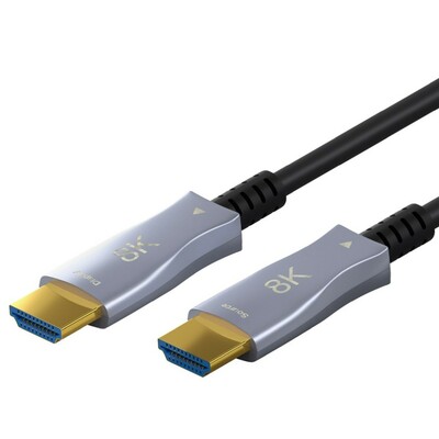 Kábel HDMI M/M 30m, Ultra High Speed+Eth, 8K@60Hz, HDMI 2.1, čierny, jednosmerný, aktívny, optický§§