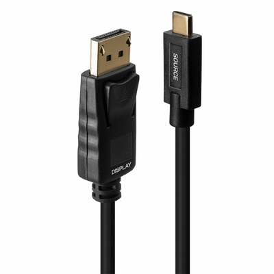 Kábel USB 3.1 Typ C na DisplayPort M/M 5m, 4K@60Hz UHD, HDR, čierny