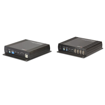 Predĺženie KVM cez TP do 140m, DVI, USB, Audio (3.5mm jack), RS232, s lokálnym monitorom "loop out"