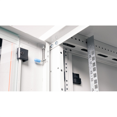 19" Rack na stenu 6U, sivý, 379x600x600mm (HxWxD), odnímateľné bočnice