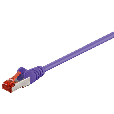 S/FTP (PiMF) Patchkábel LSOH 15m cat.6, fialový, Cu