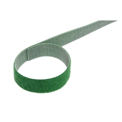 Káblový organizér suchý zips 25m návin, zelená farba, šírka 20mm, VELCRO® ONE-WRAP®
