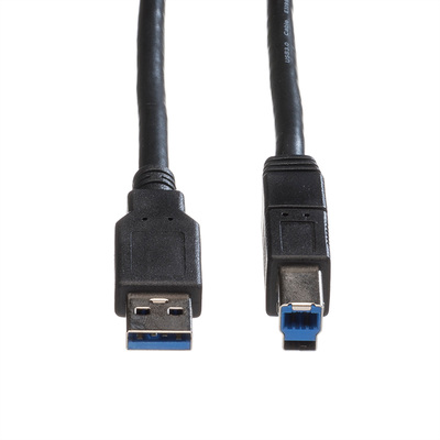 Kábel USB 3.2 Gen 1, A-B M/M 1.8m, 5Gbps, čierny